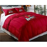 Louisville Cardinals Comforter Set: Twin Comforter with Shams