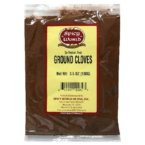 Spicy World Ground Cloves, 3.5-Ounce Bags (Pack of 6)