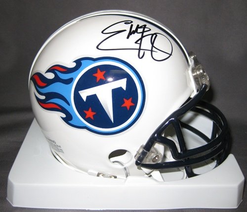Eddie George Tennessee Titans NFL Hand Signed Mini Football Helmet