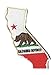 Die Cut California State Patch - 1.25