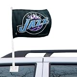 NBA Utah Jazz 11" x 15" Black Car Flag