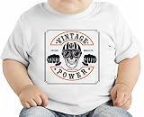 Wintage power オーガニックベビーTシャツ 12 - 18 Months