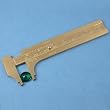 Brass Gauge Bead Ruler Measure & Convert Inches/Metric