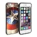 iPhone 6 Case, GMYLE Snap Cover Case Coated for iPhone 6 / 6S (4.7 inch Display) - Captain US Image Slim Fit Snap On Protective TPU Shell Back Case