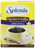 Splenda No Calorie Sweetener, Flavor Blends for Coffee, French Vanilla, 30-Count Boxes (Pack of 6)