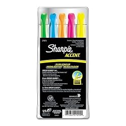 Sharpie Accent 5 Color Pocket Style Highlighter (1-Bag)