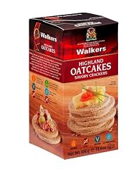 Walkers  Highland Oatcakes, Savory Crackers, 10.6-Ounce Boxes (Pack of 4)
