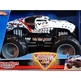 Hot Wheels Durable Diecast Monster Jam Truck Dalmation Mutt 1/24 Scale