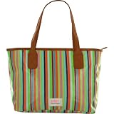 Stone Bags Carbis Bay Small Shopper - Womens Stripe Overshoulder Handbag