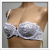 Venus 2 PACK White Convertible Floral Bra #0088 sz 34A 34B