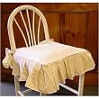 Hand embroidered grapes design skirted chair cover with insert