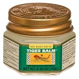 Tiger Balm Pain Relieving Ointment, Regular Strength, 0.63 Ounces (18 g) (Pack of 4)