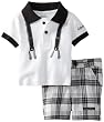 Calvin Klein Baby-Boys Newborn Polo With Plaided Short