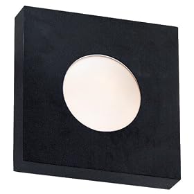 Kenroy Home 72825BL Burst Outdoor Small Square Black by Kenroy Home