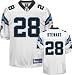 Jonathan Stewart Jersey: Reebok Authentic White #28 Carolina Panthers Jersey - 50