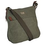 TROOP UNISEX CANVAS SHOULDER BAG, BROWN