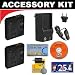 Deluxe DB ROTH Accessory Kit With Spare LP-E5 Battery + Charger For The Canon Digital Rebel XSI, XS SLR Cameras