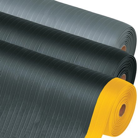 Economy Anti-Fatigue Mat, 4' x 6' Black/Yellow - 1 EACH [PRICE is per EACH] On Sale