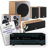 Onkyo TX-SR506 Receiver (Black) + Q Acoustics 1010i 5.1 speakers - new 'i' version! (Beech) + Creative Audio 155 cable bundle (see below for details) + 9 page Creative Audio Quickstart Guide. 2 Year Guarantee.