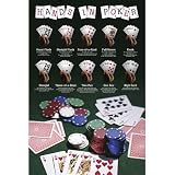 Hands in Poker (Chart) Art Poster Print - 24x36