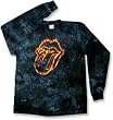 Rolling Stones "Flame Tongue" Long Sleeve Tie-Dye T-Shirt