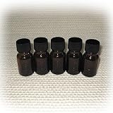 遮光ビン・ドロッパー付き 【 5本セット】(茶) 5ml　