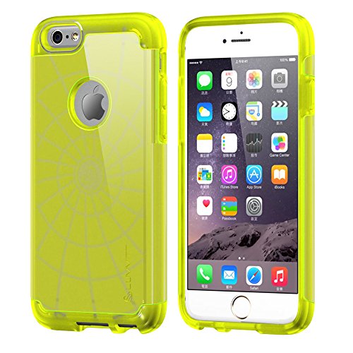 iPhone 6s Case, LUVVITT [Ultra Armor] Shock Absorbing Case Best Heavy Duty Dual Layer Tough Cover for Apple iPhone 6 / iPhone 6s (4.7) - Neon Yellow