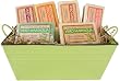 Nesti Dante Gift Basket, Marseille Soap Assortment, 6 different soaps, 150g each (5 oz each): Olive oil, Mint, Beeswax, Honey, Almond, Classic