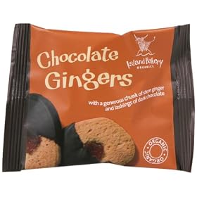 Island Bakery Organic Chocolate Gingers 150 g (Pack of 10)