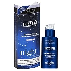 Frizz-Ease Creme Serum Overnight Repair formula by John Frieda for Unisex Serum, 1.69 Ounce
