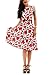 YMING Women Sleeveless 1950s Vintage Party Picnic Cocktail Swing Dress