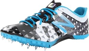 New Balance Women's WSD400 Spike Synthetic Track Shoe,Grey/Blue,5.5 B US