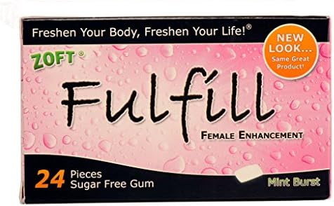 1 Plack Fulfill Female Enhancement Gum Natural Herbal Breast Enlargement Zoft