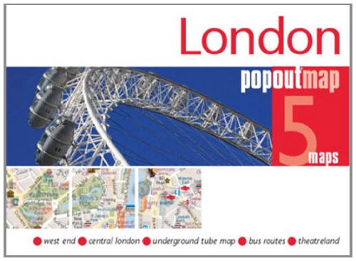 GeoCenter London PopOut Maps: 5 maps: west end, central london, underground tube map, bus routes, theatreland (PopOut Maps) (Footprint PopOut Maps)