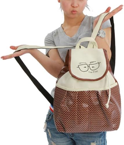 Women's Pu Cartoon Backpack Middle School Students