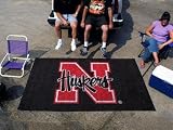 Univ of Nebraska ULTI-MAT 5'x8' Floor Mat (Rug) - Nebraska Cornhuskers NCAA College Athletics