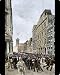 Mouse Mats of New York financial district during a crisis, 1800s from North Wind Picture Archives