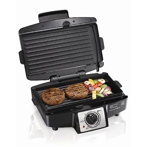 Easy-Clean Indoor Grill w Removable Grid by 