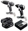 Panasonic EYC108LR Cordless, Battery Powered, Rechargeable 14.4V Hammer Drill / Impact Driver Combo Kit