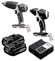 Panasonic EYC108LR Cordless, Battery Powered, Rechargeable 14.4V Hammer Drill / Impact Driver Combo Kit