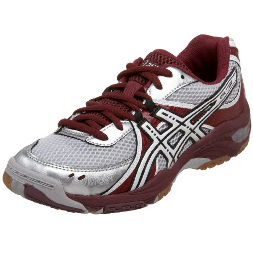 ASICS Women's GEL-1130V Volleyball Shoe - Cardinal White Silver - 10 B US
