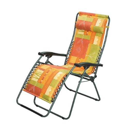Padded RSX Recliner / Chair - XL Outdoor Green Color by Lafuma
