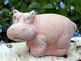 Eigenschaften Tiefes Kunsthandwerk GbR  / Steinfigur Tierfigur Nilpferd terracotta