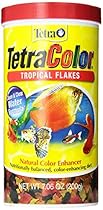 Tetra 16162 TetraColor Tropical Flakes, 7.06-Ounce, 1-Liter
