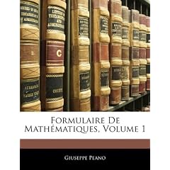 Formulaire de Math Matiques, Volume 1