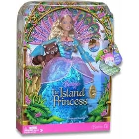 Barbie as The Island Princess 12 Inch Doll - Princess Rosella with Peacock Tail Accessory,... by Barbie