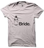 Bride Figurine Jersey Cotton T-Shirt, Light Pink, Small
