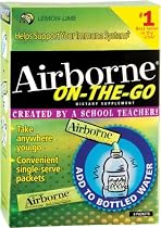Airborne Effervescent Health Formula Packets, On-the-go Lemon Lime, 8-Count Boxes (Pack of 3)