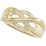 14K Yellow Gold Woven Design Fashion Ring