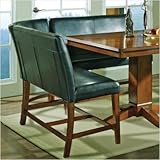 Plato Counter Height Corner Chair in Multi-Step Dark Oak [Set of 2]